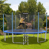 Costway 15 ft Outdoor Trampoline with Safety Enclosure Net