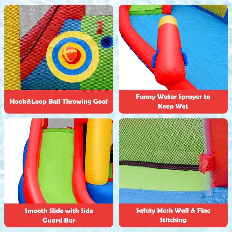 Costway Inflatable Blow Up Water Slide  Bounce House