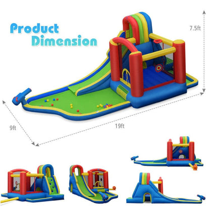 Costway Inflatable Kid Bounce House Castle