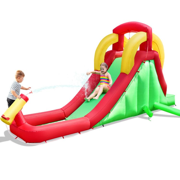 Costway Inflatable Water Slide Bounce House Climbing Wall Jumper