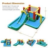 Costway Slide Water Park Climbing Bouncer Pendulum Chunnel Game