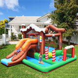 Costway Kids Inflatable Bounce House Jumping Castle Slide Climber Bouncer