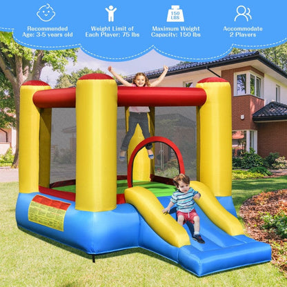 Costway Kids Inflatable Jumping Bounce House without Blower