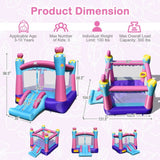 Costway 3-in-1 Princess Theme Inflatable Castle