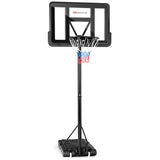 Costway Adjustable Portable Basketball Hoop Stand Shatterproof Backboard Wheels