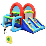 Costway Inflatable Jumping Castle Bounce House Dual Slides