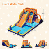 Costway 4-in-1 Kids Bounce Castle with Splash Pool