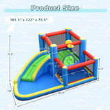 Costway Inflatable Kids Water Slide Bounce Castle