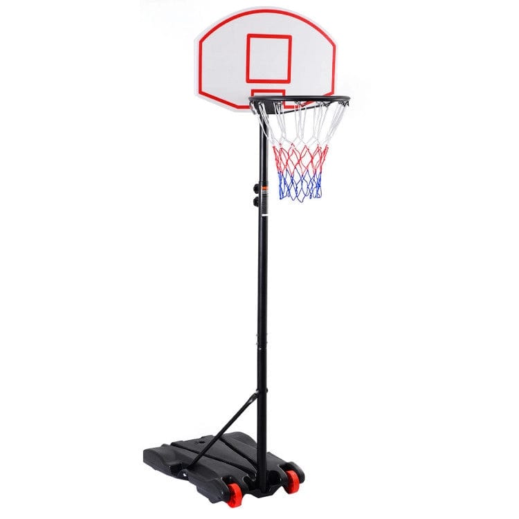 Costway Adjustable Basketball Hoop System Stand Wheels