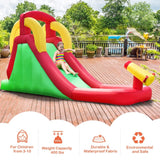 Costway Inflatable Water Slide Bounce House Climbing Wall Jumper