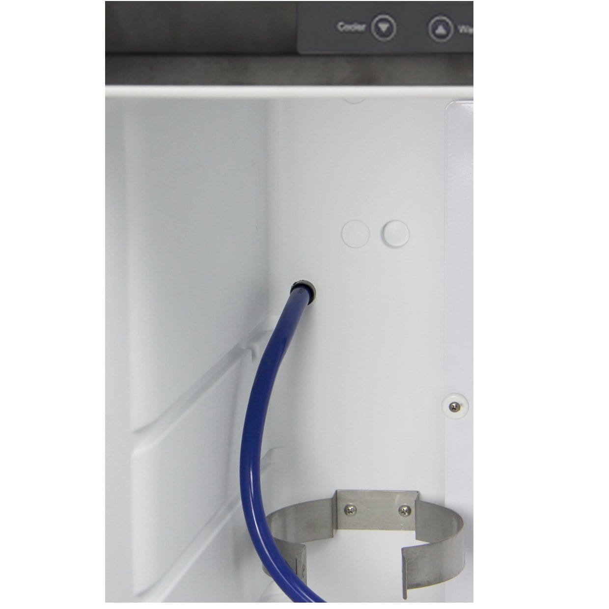 Kegco Dual Tap Faucet Digital Keg Fridge - Black Cabinet with Stainless Steel Door