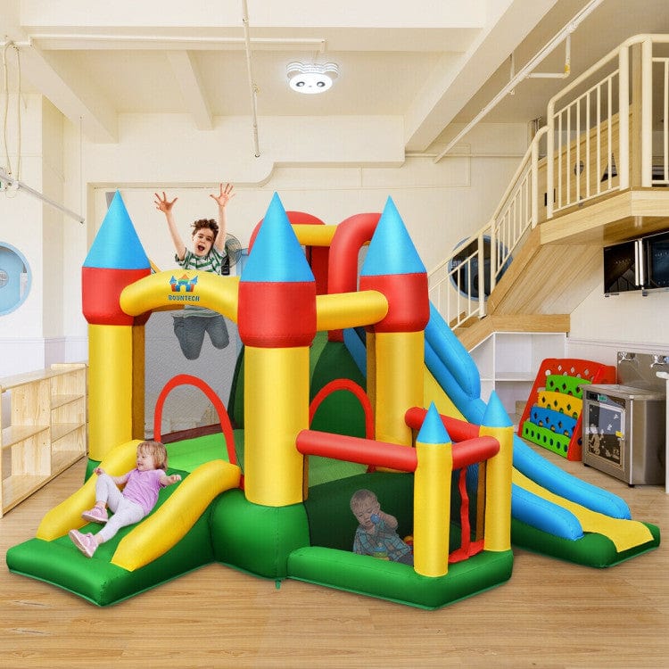 Costway Kids Inflatable Dual Slide Jumping Castle