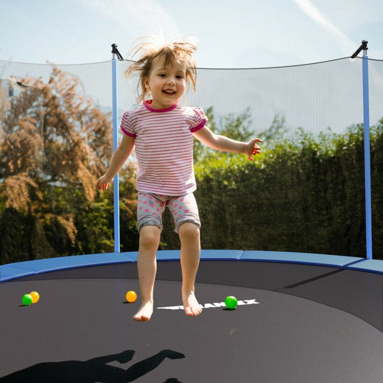 Costway 15 ft Outdoor Trampoline with Safety Enclosure Net