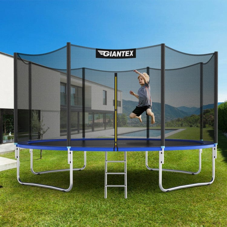 Costway 8 Feet Trampoline Jump Combo with Spring Safety Pad