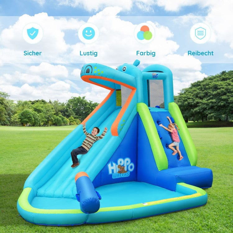 Costway Inflatable Water Pool Splash Slide