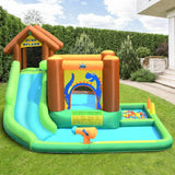 Costway Inflatable Waterslide Bounce House Climbing Wall