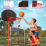 Costway Portable basketball hoop with backboard wheels