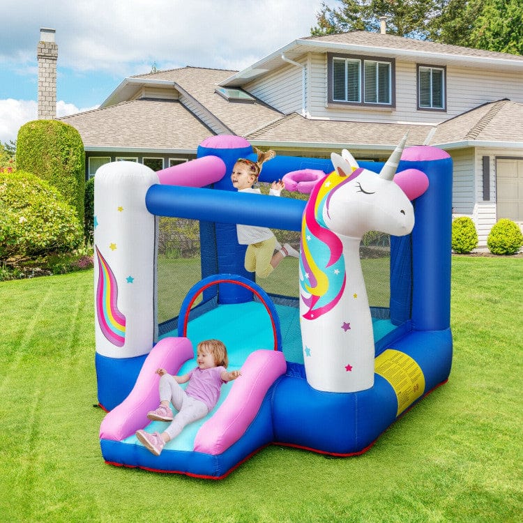 Costway Kids Inflatable Bounce House 380W Blower