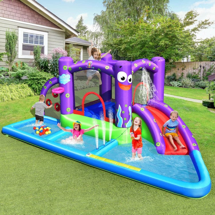 Costway Inflatable Water Slide Castle without Blower