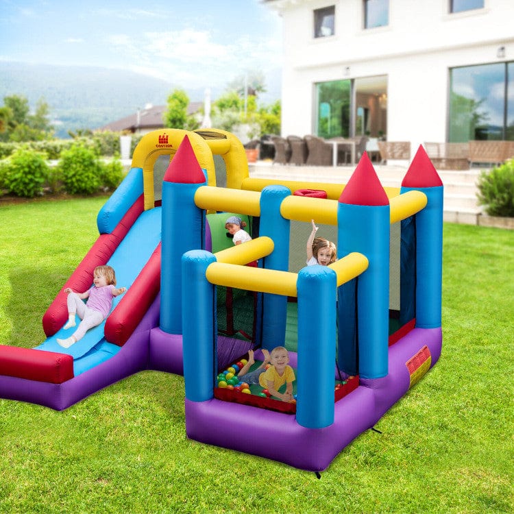Costway 5-in-1 Inflatable Bounce Castle without Blower