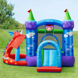 Costway Kids Inflatable Bounce House Dragon Jumping Slide Bouncer Castle