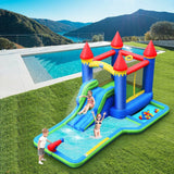 Costway Kids Inflatable Bounce House Water Slide