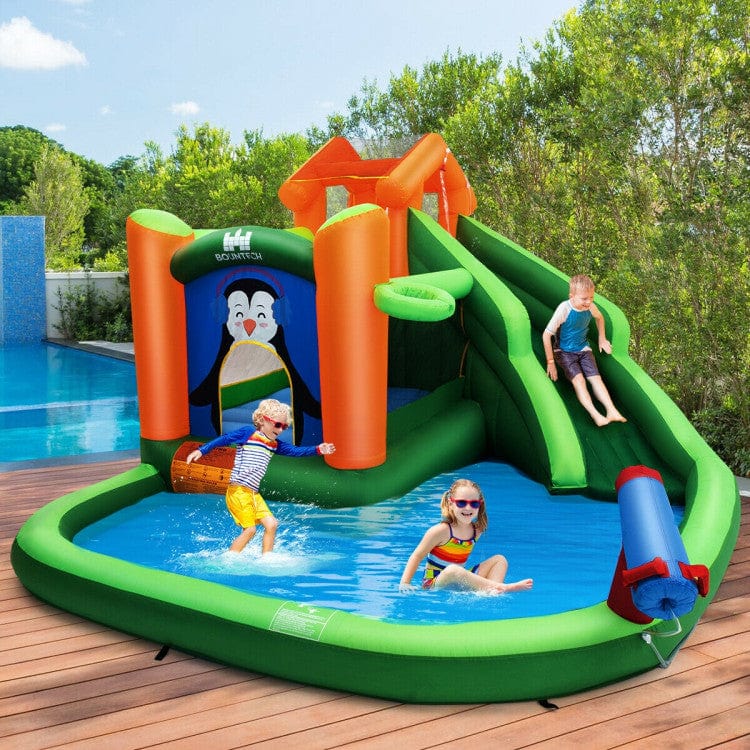 Costway Inflatable Slide Bouncer and Water Park Bounce House Without Blower