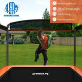 Costway 6 ft Kids Entertaining Trampoline Swing Safety Fence Orange