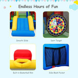 7-in-1 Kids Inflatable Bounce House Ocean Balls