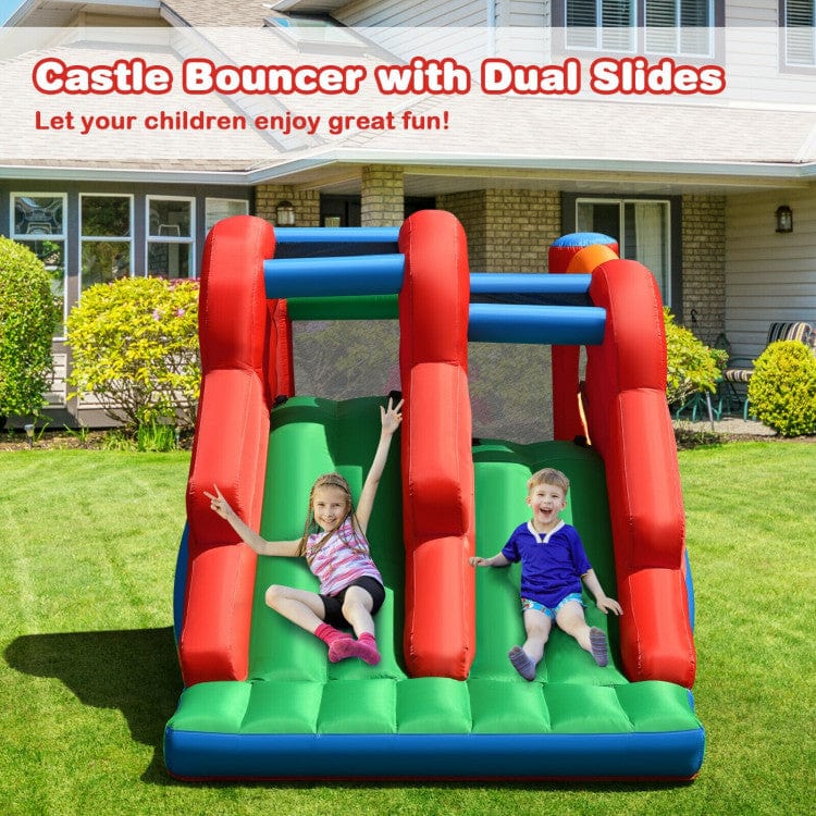 Costway 3-in-1 Dual Slides Jumping Castle Bouncer