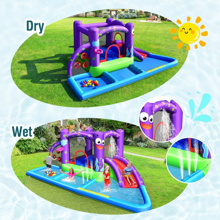 Costway Inflatable Water Slide Castle