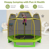 Costway 7 ft Kids Recreational Bounce Jumper Trampoline