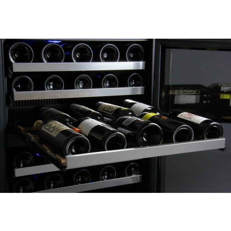 Allavino 24&quot; Wide FlexCount II Tru-Vino Series 56 Bottle Single Zone Stainless Steel Wine Refrigerator