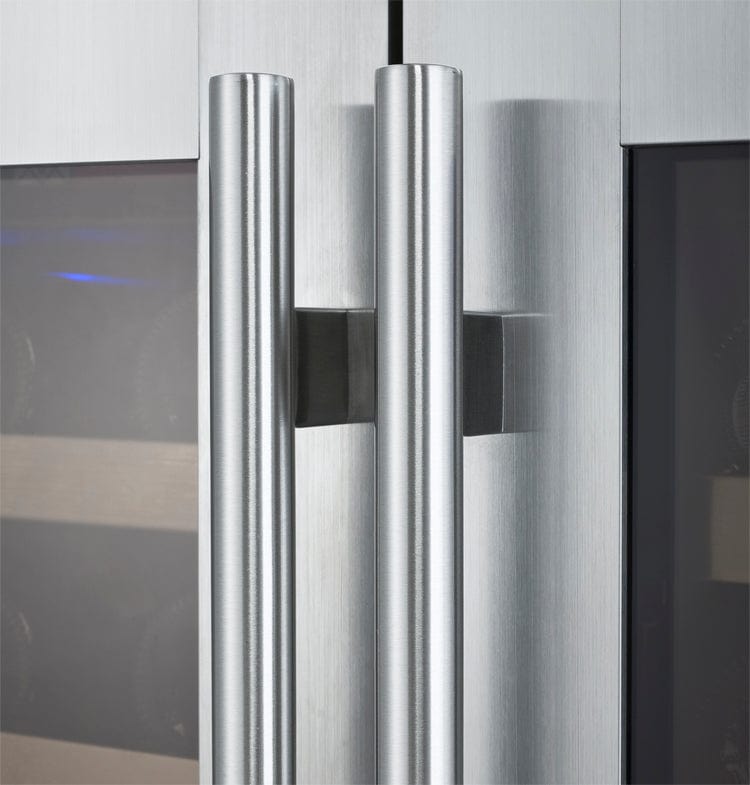 Allavino 47&quot; Wide FlexCount II Tru-Vino 112 Bottle Dual-Zone Stainless Steel Side-by-Side Wine Refrigerator