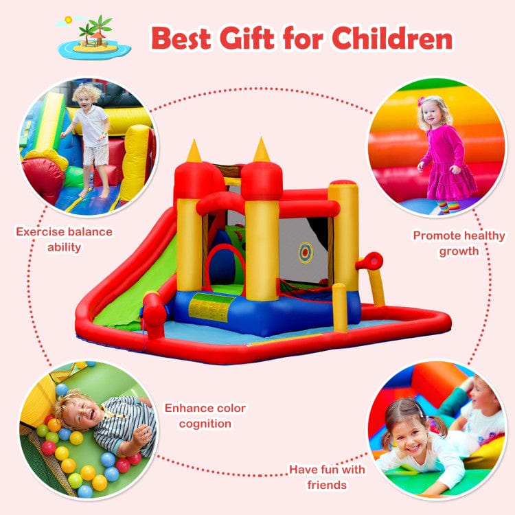 Costway Inflatable Blow Up Water Slide  Bounce House