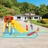 Costway 7-in-1 Inflatable Dual Slide Water Park Bounce House