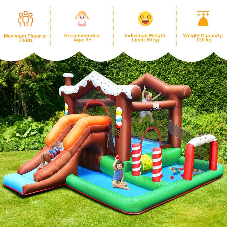 Costway Kids Inflatable Bounce House Jumping Castle Slide Climber Bouncer