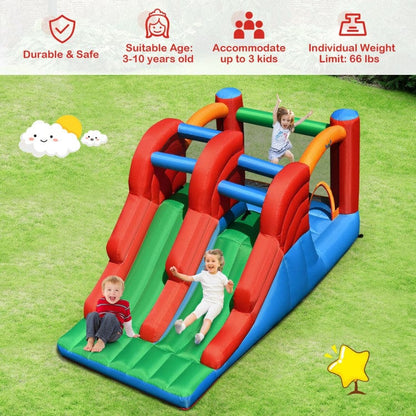 Costway 3-in-1 Dual Slides Jumping Castle Bouncer