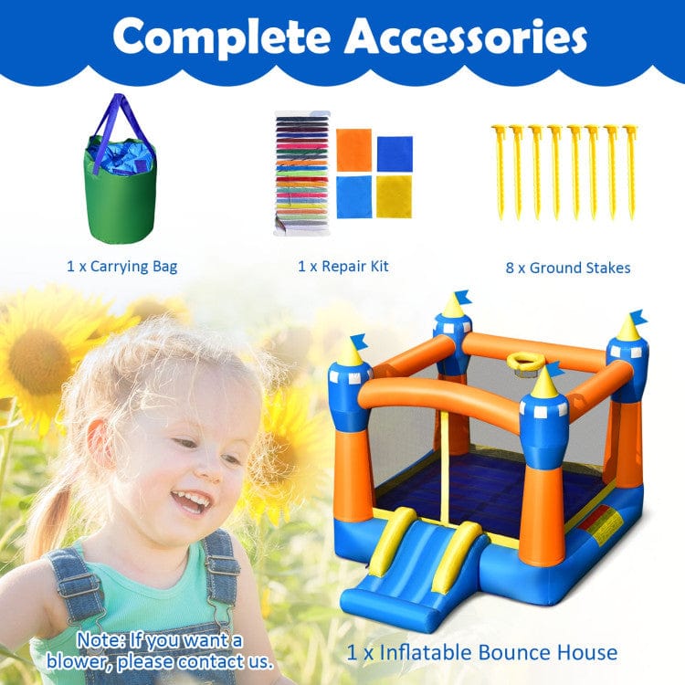 Costway Kids Inflatable Bounce House Magic Castle Large Jumping Area