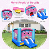 Costway 3-in-1 Elephant Theme Inflatable Castle