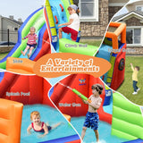 Costway 6-in-1 Kids Pirate Ship Water Slide Inflatable Bounce House