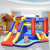 Costway Kids Inflatable Bouncy Castle Double Slides