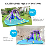 Costway Inflatable Water Park Mighty Bounce House Pool