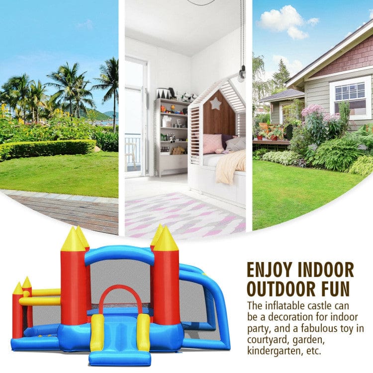 Costway Kids Inflatable Slide Jumping Castle Bounce House