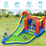 Costway Inflatable Bounce House Slide Climbing Splash Park Pool Jumping Castle