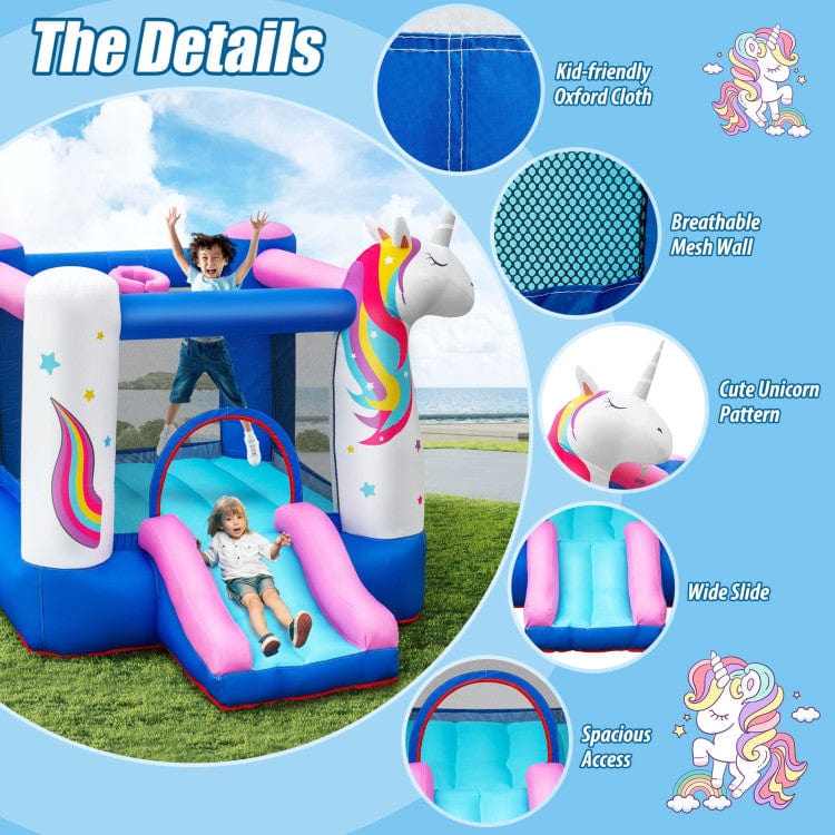 Costway Unicorn Kids Inflatable Bounce House