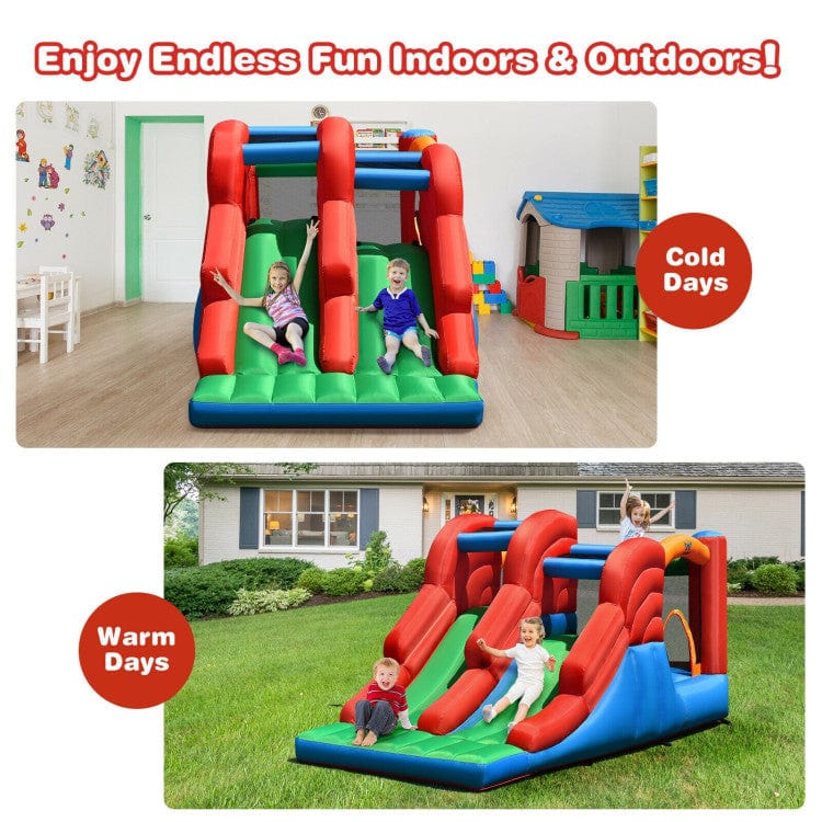 Costway 3-in-1 Dual Slides Jumping Castle Bouncer