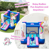 Costway Kids Inflatable Bounce House 380W Blower