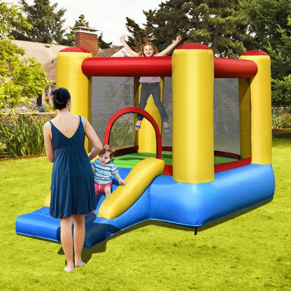 Costway Kids Inflatable Bounce House with Slide