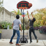 Costway Adjustable Kids' Basketball Hoop Stand Durable Net Wheels